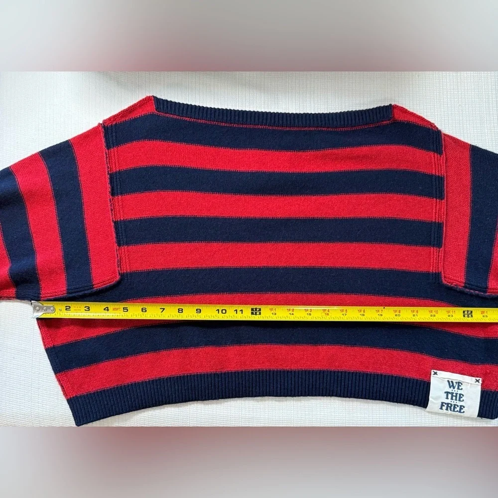 Free People Into The Blue Striped Sweater